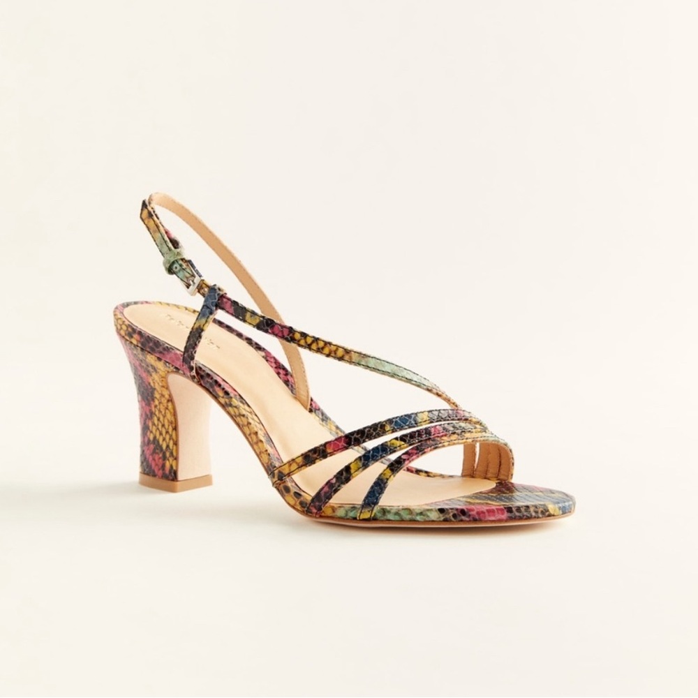 Reformation pixie high heel sandals rainbow